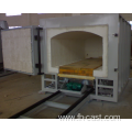 Trolley type gas fired roaster